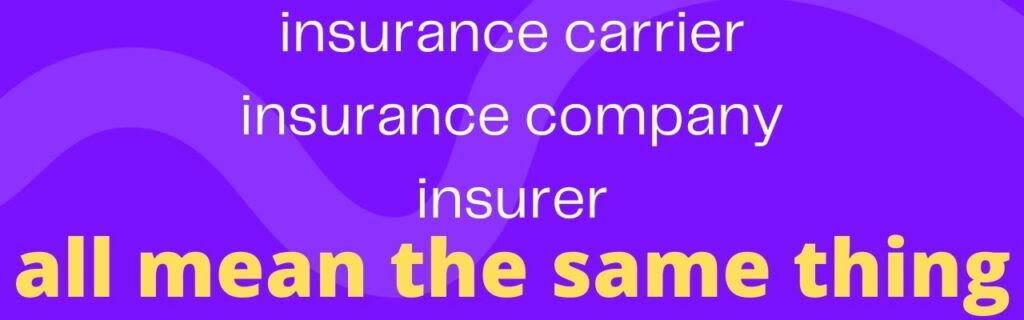 insurance company synonyms