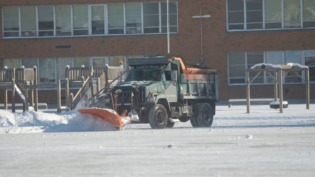 snow plow dump truck