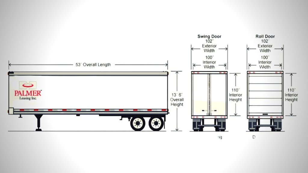 tractor trailer dimensions